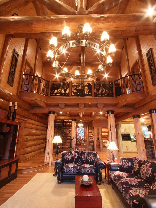 Magnificent Custom Log Home Custom-log-home-5