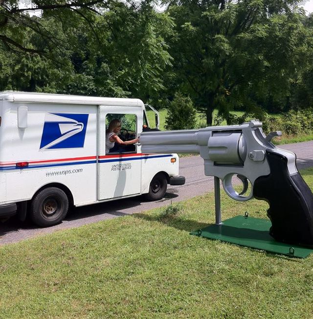 Pacedog and Teos Mail Box 090913gunmailbox