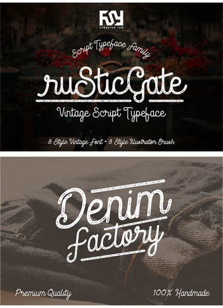 Rustic Gate Vintage Family Font Rusticgate-font