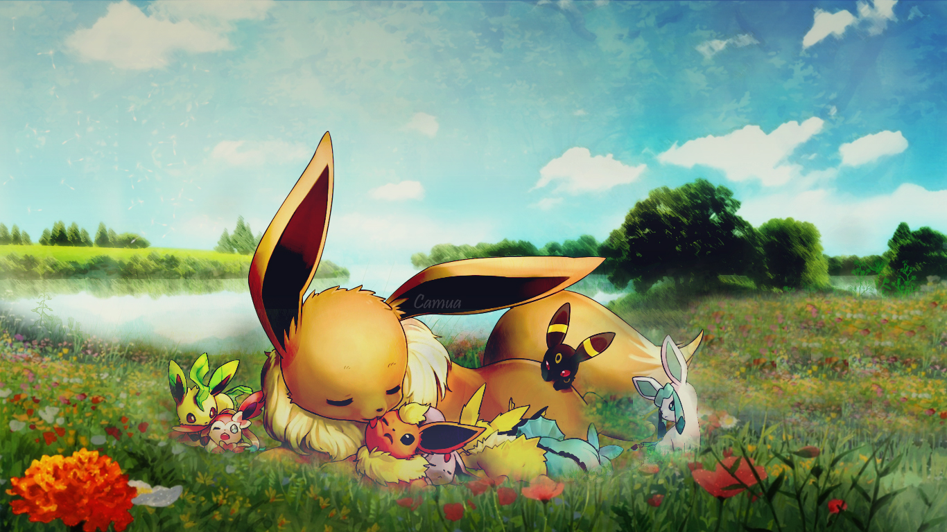 la Camgalerie  Wallpaper-Pokemon-version-evolie