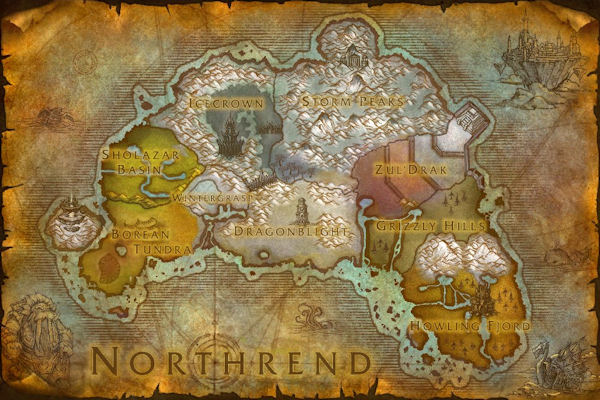 Par quel pays de WotLK allez-vous commencer ? WorldMap-Northrend600