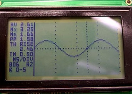 Oscilliscop على جهازك الكمبيوتر _PIC18F2550_GLCD_Oscilloscop