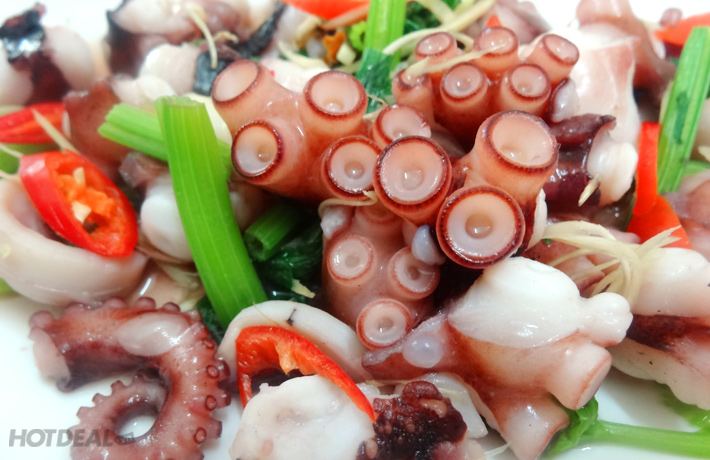 Quán ăn, ẩm thực: Bạch tuộc - hải sản tươi sống nhà hàng KB Tuoc