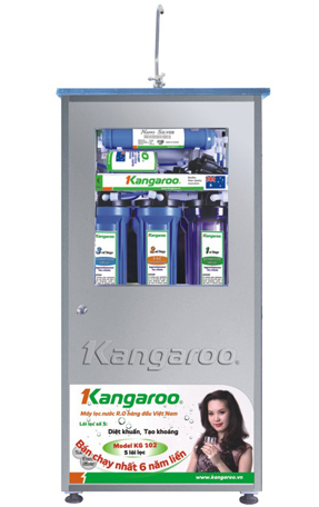 Máy lọc nước kangaroo 7 lõi lọc KG107 (Tủ Inox) 1394604488