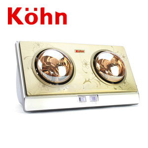 Đèn sưởi nhà tắm Kohn thổi gió nóng (KU02PG), 3 bóng vàng KU03G, KN02G, KN03G 1418789823