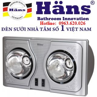 Đèn sưởi nhà tắm kottman 3 bóng dòng vàng K3B-G 1444843175