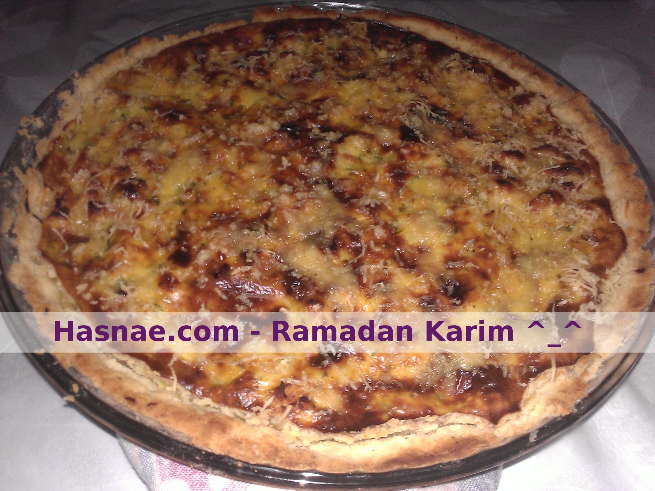أطباق رمضانية: طريقة تحضير كيش بالدجاج Kiche-poulet-Hasnae.com_