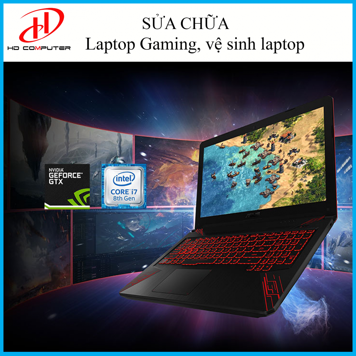 HD Computer – Sửa Chữa Laptop Gaming tại tphcm Gaming