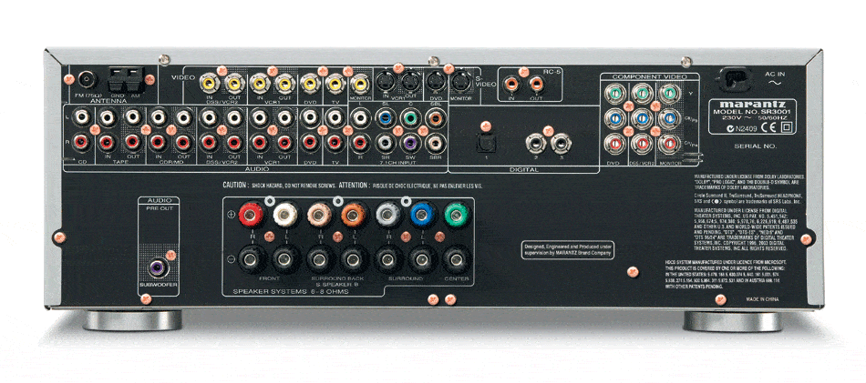 Sansui T60 Marantz_sr3001_rear