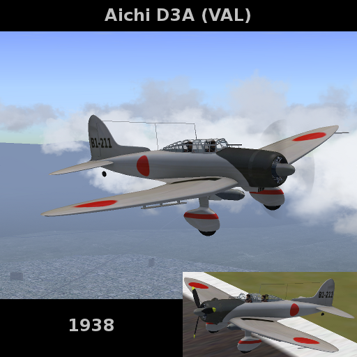 Aichi D3A (VAL pour les alliés) Val-splash