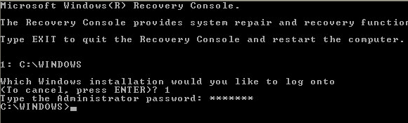 Error Loading Operating System   Recoveryconsole