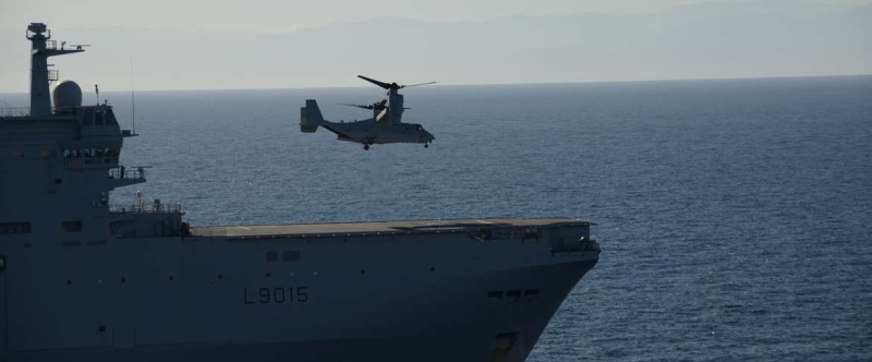 Rafale y Super Hornet intercambian portaviones en ejercicios 20140213093631208