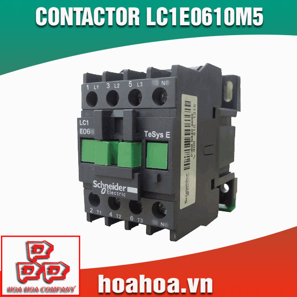 Máy móc công nghiệp: Contactor (Khởi động từ) LC1E0610M5 EASYPACT TVS Schneider Contactor-lc1e0610m5