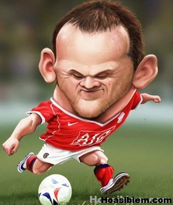 CHÂN DUNG BIẾM HỌA CÁC CẦU THỦ --- ĐẾN THẰNG BÉ CŨNG PHẢI CƯỜI Rooney40