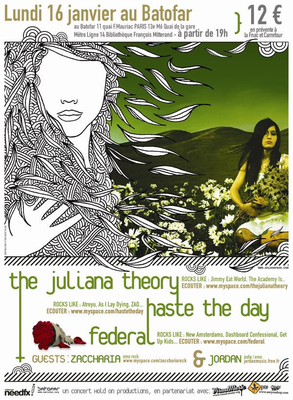 The Juliana Theory + Haste The Day + Federal @PARIS 16/01/06 Flyer_juliana_600