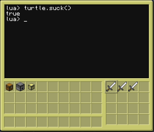 CC turtle.suck() 4