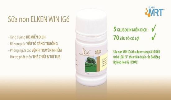 Sữa non Elken Win IG6 tăng cường khả năng hệ miễn dịch Sua-non-elken-win-ig6-1