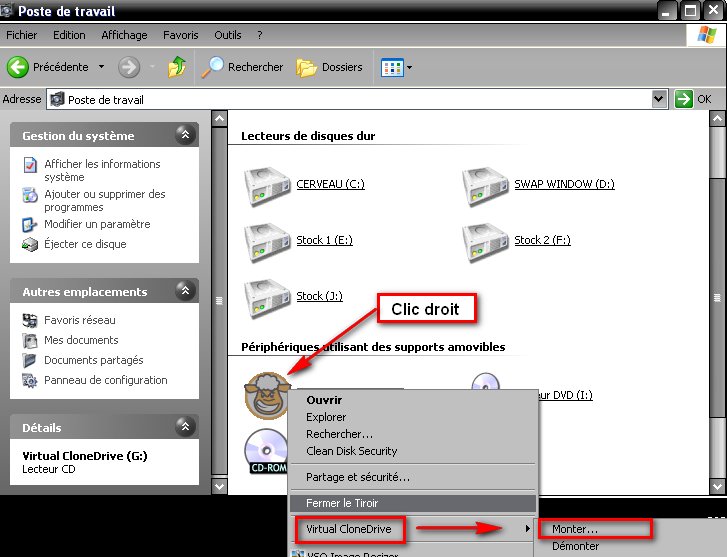 Utiliser un logiciel sans son CD  (LCiso, VirtualCloneDrive) AMH-VirtCloDri3