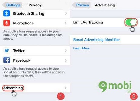 Hướng dẫn cách tiết kiệm dung lượng 3G trên iPhone iPad Bat-limit-ad-tracking-tren-iphone