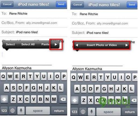 Hướng dẫn đính kèm hình ảnh,video khi gửi mail trên iPhone iPad Gui-mail-kem-anh-video-ios-2