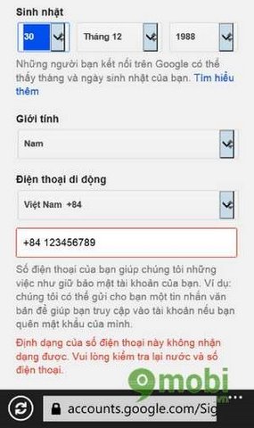 Tạo tài khoản Gmail trên Winphone Tao-gmail-winphone-5