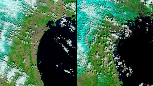 Magnitude 9.1 - NEAR THE EAST COAST OF HONSHU, JAPAN - March 11, 2011 T1larg.japan.nasa.afp.gi