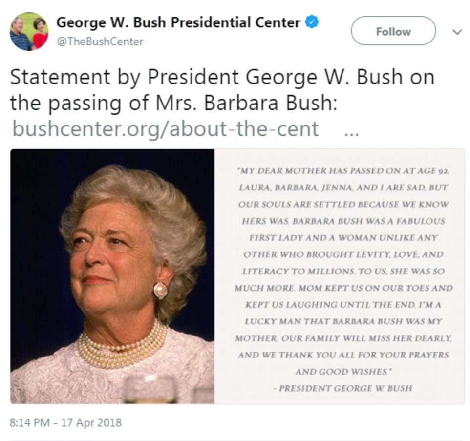 The Serious Side - part 6 - Page 4 4B43A1A600000578-5627825-George_W_Bush_the_43rd_president_remembered_his_mother_as_a_woma-a-66_1524012602454