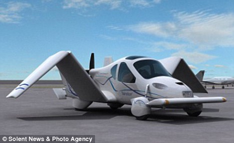 Mirror, signal, lift-off: Car that turns into a plane in 15 seconds prepares for take-off Article-1112105-03055BF1000005DC-980_468x286