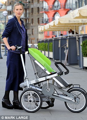 Could this be the ultimate get-fit gadget for yummy mummies? Introducing the buggy that turns into a bike in 20 seconds Article-1181555-04D50231000005DC-561_306x423