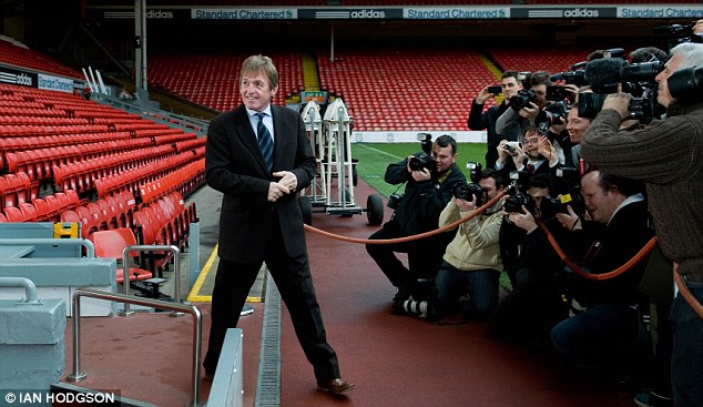 Kenny Dalglish steps into the red...and admits he would love to walk on and on at Liverpool Article-1345822-0CB5AAFF000005DC-149_634x367