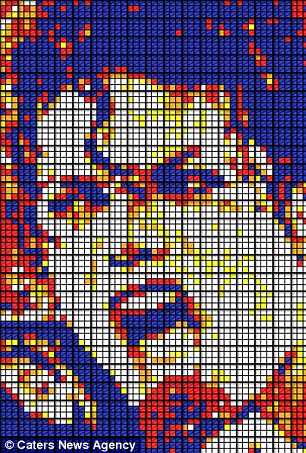 Artista crea opere d'arte con i cubi di Rubik Article-2014337-0CFDA70E00000578-534_306x453