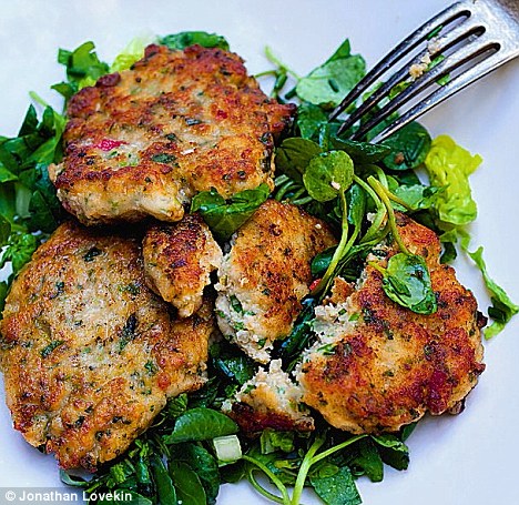 Thai fish cakes with honey and herb dip  Article-2022351-0D48D28100000578-281_468x455