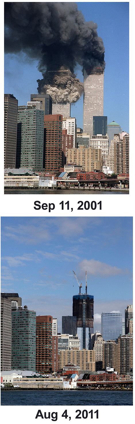 بالصور // بعد عشر سنوات : صور لالتقاط الأنفاس  من مانهاتن السفلى تكشف كم نيويورك قد تغيرت منذ 9 / 11 Article-2030189-0D954B5400000578-927_470x1469