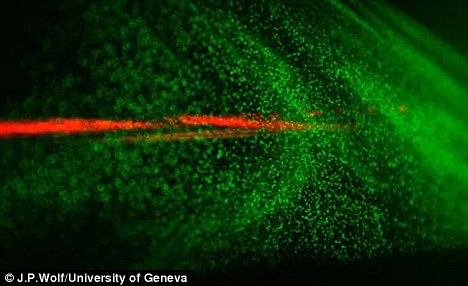 Cloud control: Giant lasers fired into the sky could be used to create rainfall Article-0-0DA46F8500000578-508_468x286