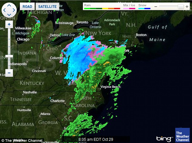 Major nor-eastern predicted for weekend. Oct 28, 201 Article-2054719-0E9543C700000578-745_634x472