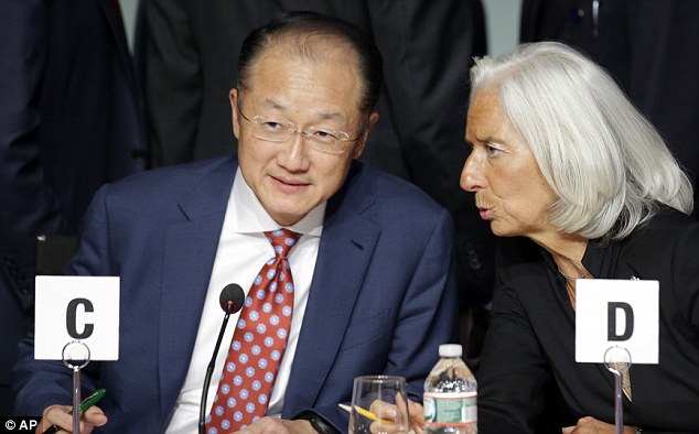 World Bank head Jim Yong Kim warns US is ‘five days away from a very dangerous moment’ because of the government’s borrowing crisis Article-2457514-18B3D4DC00000578-106_634x394