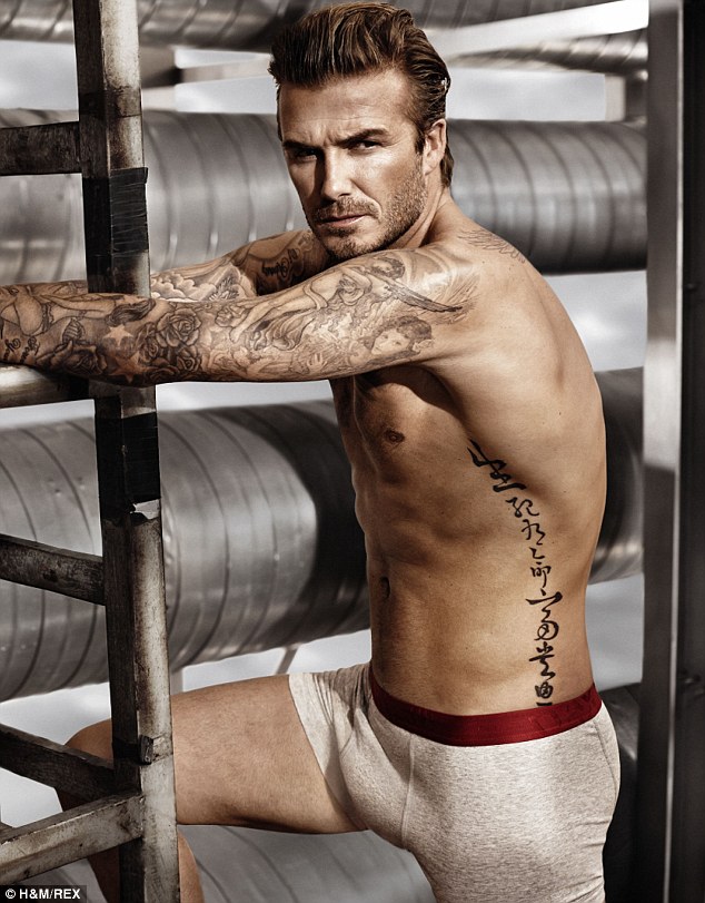 VIDEO - Becks back in his kecks! David smoulders as he strips off for latest H&M underwear campaign Article-0-1AE8EC0200000578-35_634x811