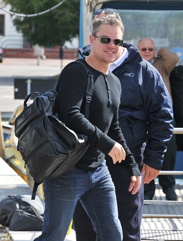 George Clooney fansite blog 1411737262272_wps_8_Matt_Damon_arrives_at_Ven