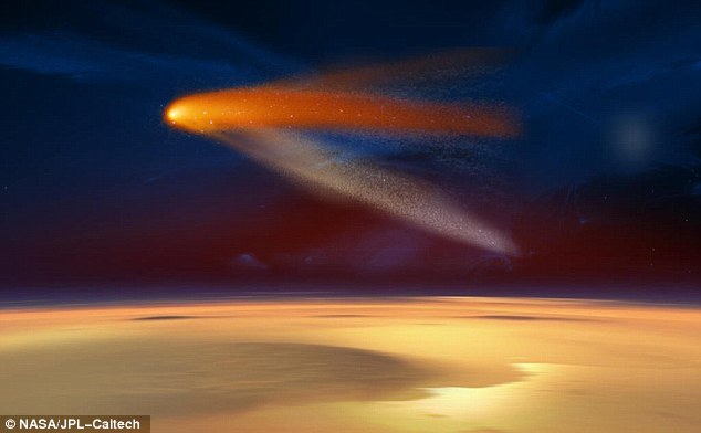 Has Comet Sliding Spring changed Mars' atmosphere forever? 'Meteoric smoke' from flyby may have altered Martian chemistry 1412966387172_wps_21_On_Oct_19_the_comet_will_