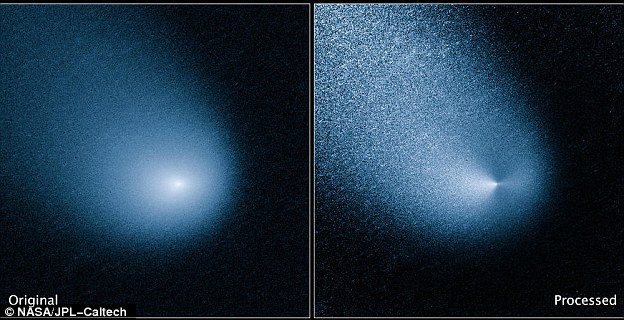 Has Comet Sliding Spring changed Mars' atmosphere forever? 'Meteoric smoke' from flyby may have altered Martian chemistry 1412967978828_wps_27_The_images_above_show_bef