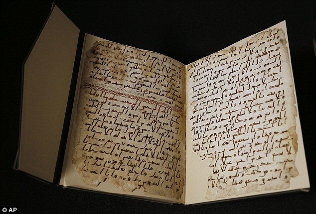 العثور على المخطوطة القرآنية الأقدم في العالم في جامعة برمنغهام 2ABF90E700000578-0-image-a-1_1437565986713