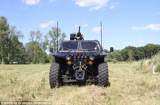 Unleash Hellhound! Northrop Grumman boasts new military buggy has laser weapons 'we would once only  2D5A357100000578-3270094-image-a-14_1444757720918