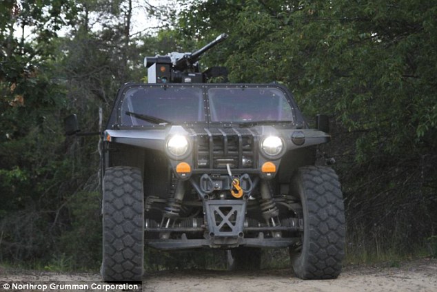 Unleash Hellhound! Northrop Grumman boasts new military buggy has laser weapons 'we would once only  2D5A37DA00000578-3270094-image-a-5_1444756872141