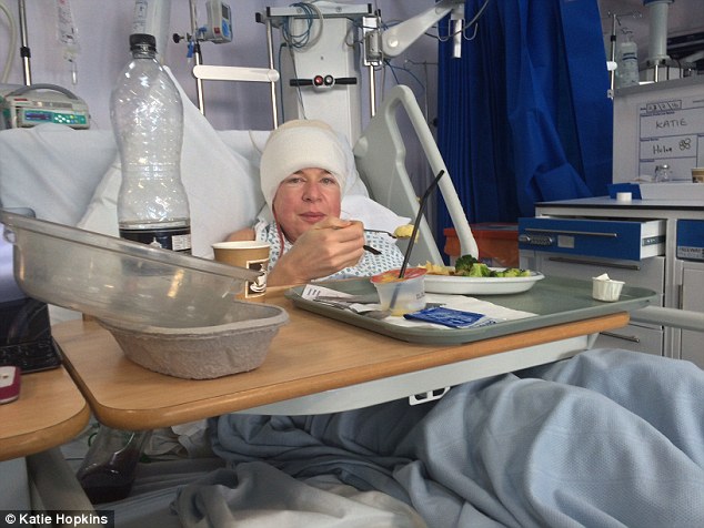 WE WISH YOU ALL THE BEST KATIE HOPKINS  for your major surgery today 317E7CFD00000578-3461142-image-a-1_1456272632212