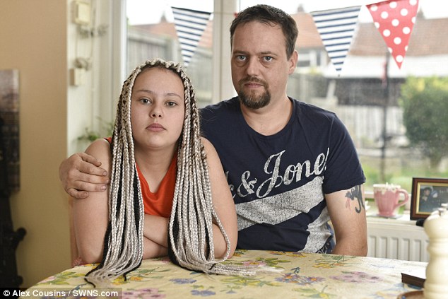 Father's fury after his 13-year-old daughter was sent home from school for having £140 waist-length bright white dreadlocks 39C5C3F000000578-3877806-image-a-19_1477569360684