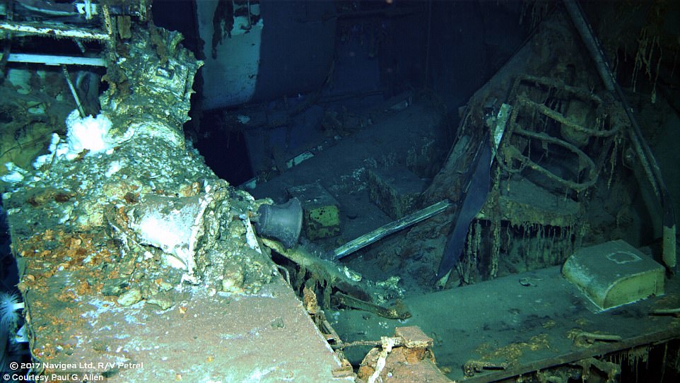 USS Indianapolis is found after 72 years on the sea bed: Wreck of ship that delivered A-bomb components used in Hiroshima before being sunk by the Japanese - with loss of 879 lives - is discovered by Microsoft billionaire Paul Allen 4363C36F00000578-4805748-Of_the_1_197_men_aboard_the_Indianapolis_only_317_survived_and_o-a-16_1503174482352