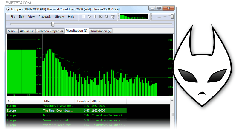 Música - Los mejores reproductores de música gratuitos Foobar2000