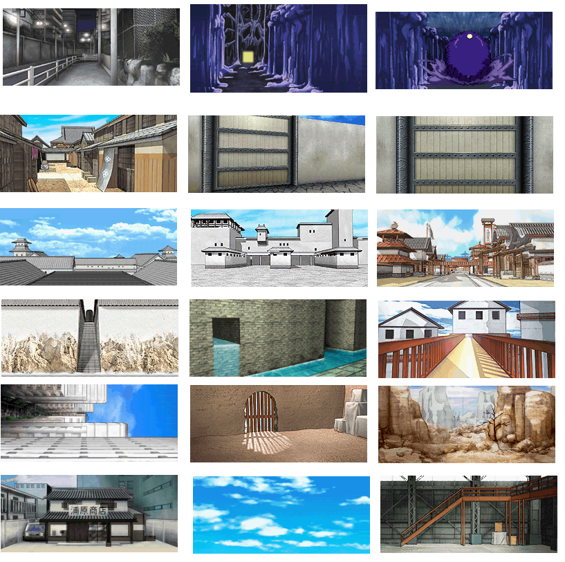 Backgrounds e Cutscenes de Bleach ZLKke