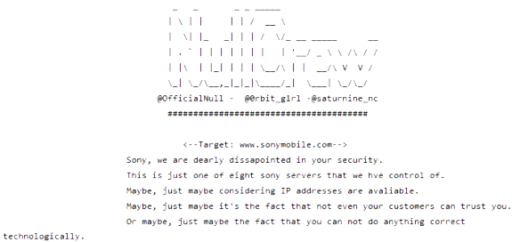 Sony : Hacker überwältigen erneut acht Server OOAKh