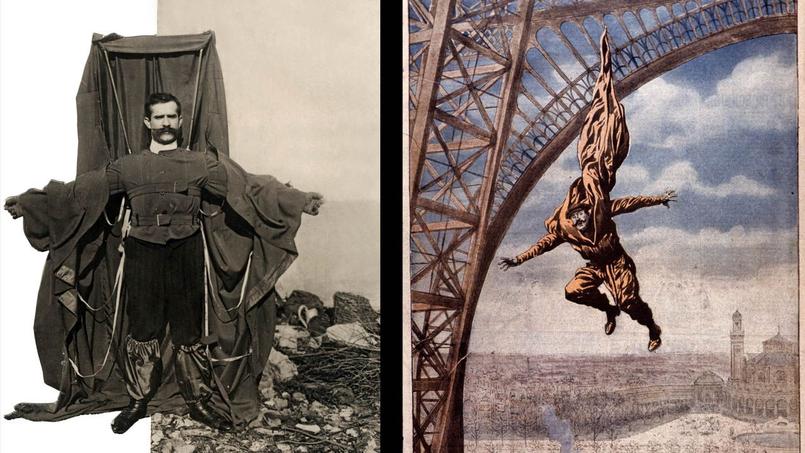 Il y a 105 ans, un fou volant se tuait en sautant de la tour Eiffel avec un vêtement-parachute - le 4 février 1912 XVM70e52a82-e7d7-11e6-b71d-891f4c05b256